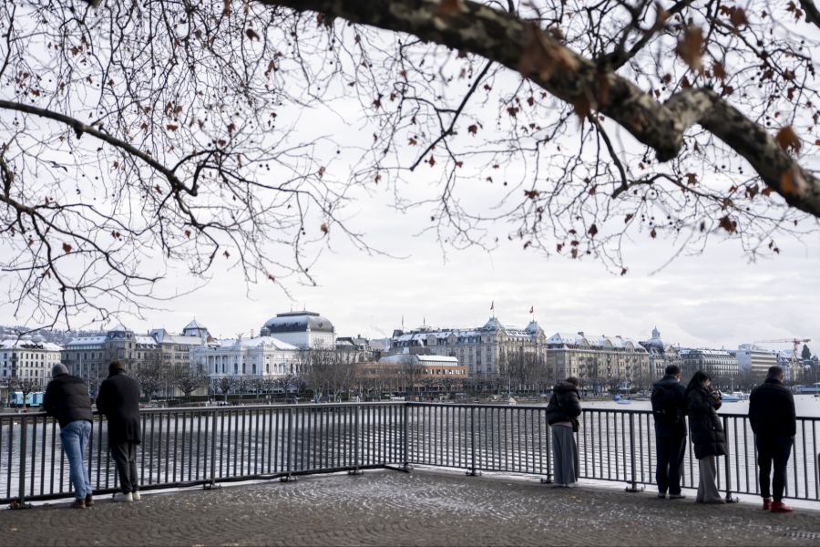 Auch in Zürich war es heute um 6 Uhr kalt (minus 8,5 Grad).