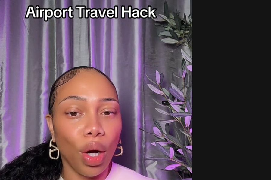 Das Ganze wird dann als «Airport Travel Hack», also Flughafen-Reise-Trick verkauft.