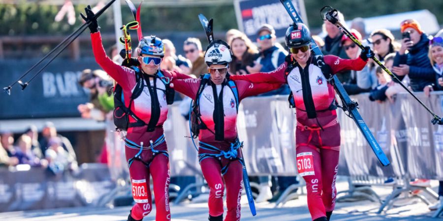 Geschlagen, aber zufrieden: Die besten Schweizer um Rémi Bonnet (links) an der Patrouille des Glaciers belegten «nur» Platz 2.