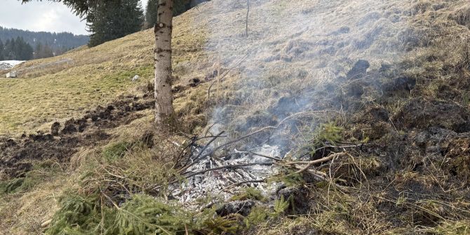 Rauchentwicklung Unteriberg