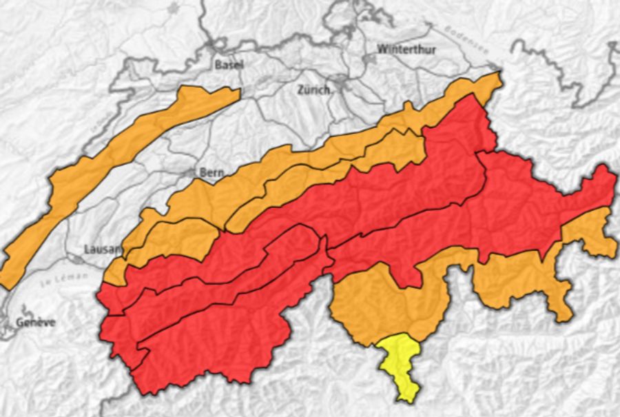In verschiedenen Regionen warnt das SLF vor grosser Lawinengefahr.