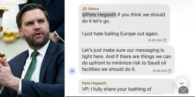 J.D. Vance «hasst es, Europa wieder aus der Patsche zu helfen». Vance