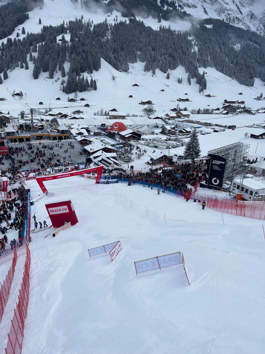 Die Piste ist trotz schwierigen Bedingungen in gutem Zustand.