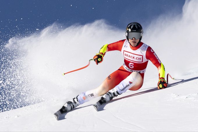 Am Samstag hatte der Super-G in St. Moritz noch bei bestem Wetter stattfinden können. Lara Gut-Behrami Super-G