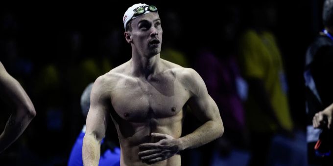 Roman Mityukov scheitert über 100 m Crawl. Roman Mityukov