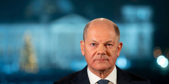 Kanzler Scholz versichert Bürgern, die Ukraine werde weiter unterstützt. Kanzler Scholz versichert Bürgern, die Ukraine werde weiter unterstützt.