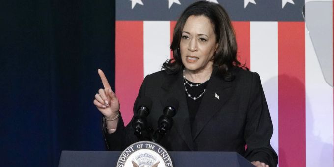 Kamala Harris hat antisemitische und gewalttätige Proteste im Zuge der US-Reise von Benjamin Netanjahu aufs Schärfste missbilligt. (Symbolbild) Kamala Harris Joe Biden