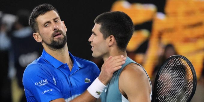 Novak Djokovic schwärmt von Carlos Alcaraz. Novak Djokovic