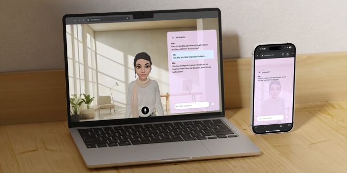 Der KI-Avatar «Ella» soll Mitarbeitenden bei psychischen Belastungen helfen. Ella Künstliche Intelligenz