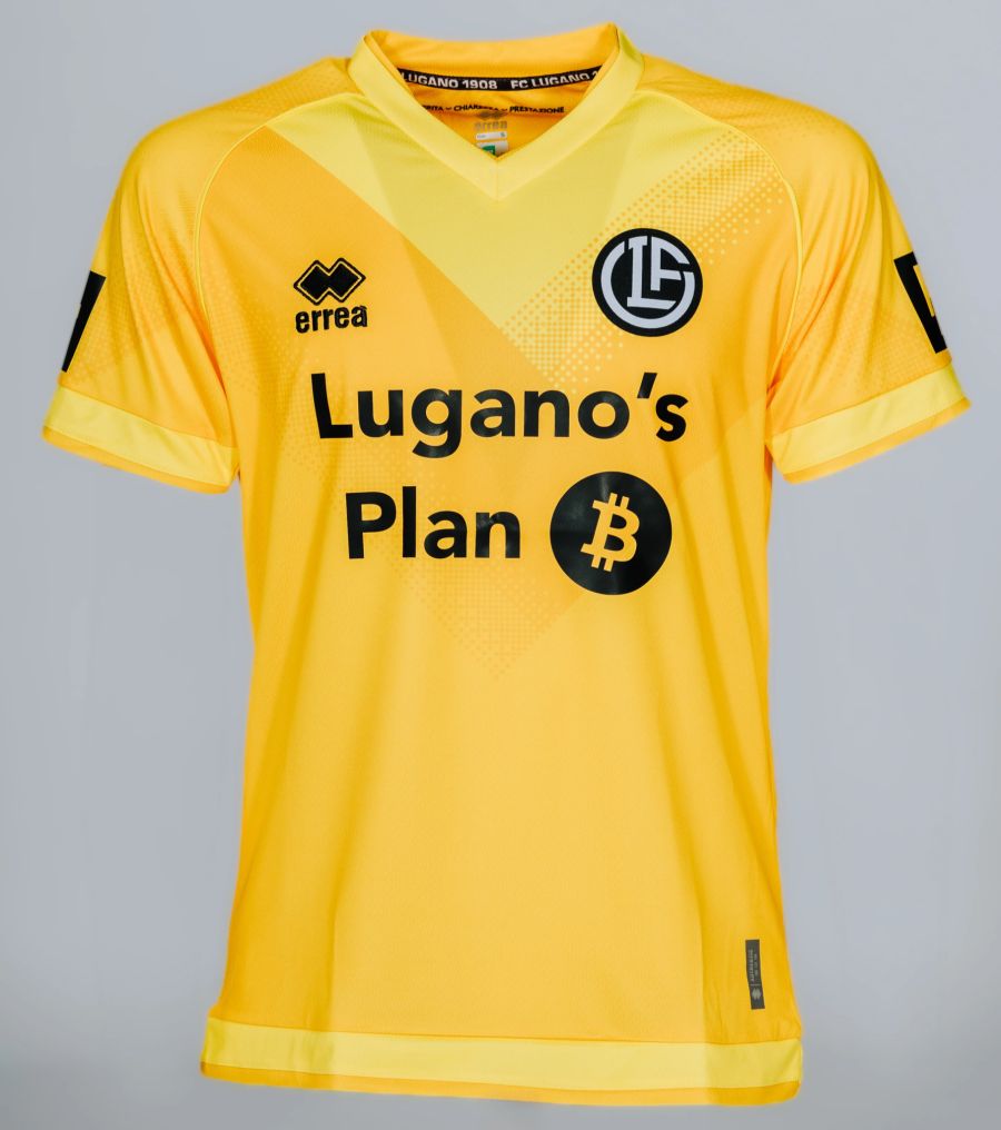 Für den Torhüter gibt's beim FC Lugano ein Heim-Trikot in Gelb...