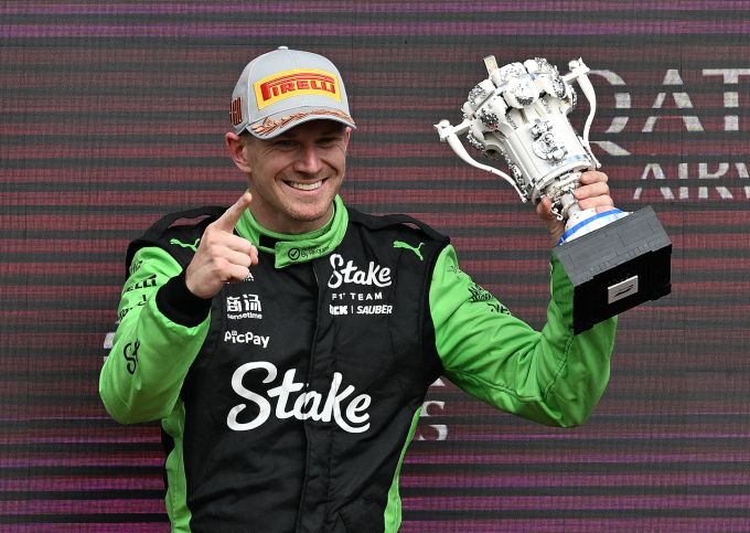 Nico Hülkenberg (Sauber) fährt in Silverstone sensationell auf das Podest. Nico Hülkenberg Sauber Silverstone