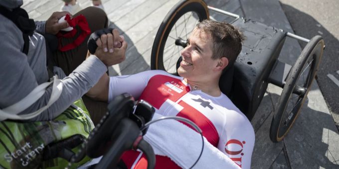 Der Berner Fabian Recher holt sich die Silber-Medaille in Zürich. Fabian Recher