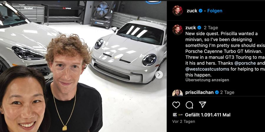 porsche mark zuckerberg