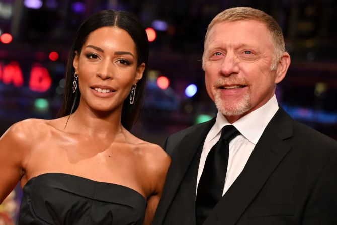 Lilian de Carvalho Monteiro und Boris Becker