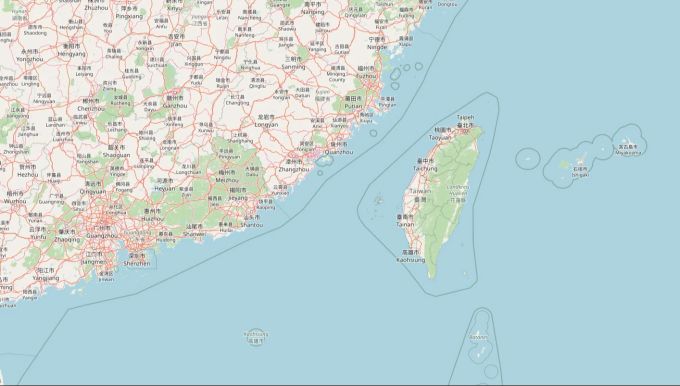 Schon lange betrachtet China Taiwan als abtrünnige Provinz. China Taiwan Karte