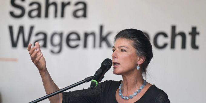 Ein Unternehmer hat dem BSW mehr als zwei Millionen Euro überwiesen. (Archivbild, Sahra Wagenknecht) Sahra Wagenknecht