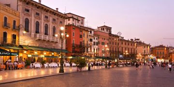 Verona, Innenstadt, Abend