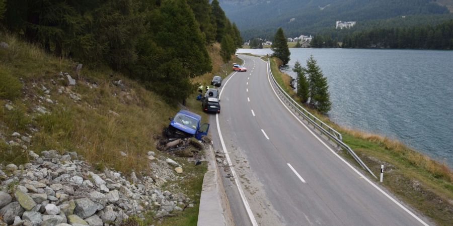 Verletzte bei Selbstunfall.