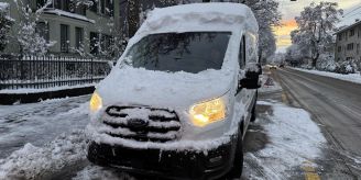 Winterthur ZH - 18 Verzeigungen wegen Schnee und Eis auf Fahrzeugen