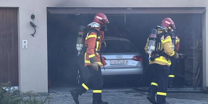 Garagenbrand in Mörschwil.