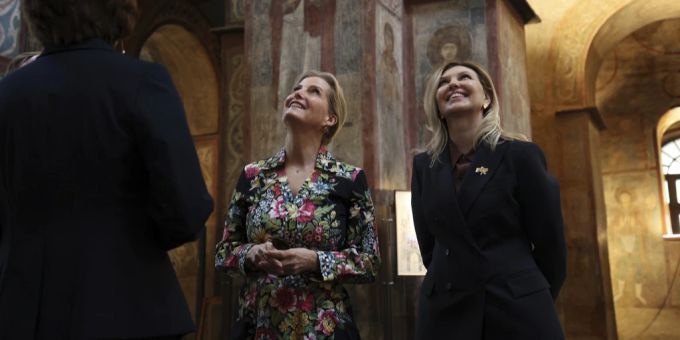 Herzogin Sophie mit First Lady Olena Selenska in Kiew. Sophei