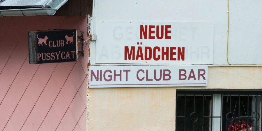 Ein Nachtclub in Horni Vltavice (Tschechien) nahe der deutsch-tschechischen Grenze.