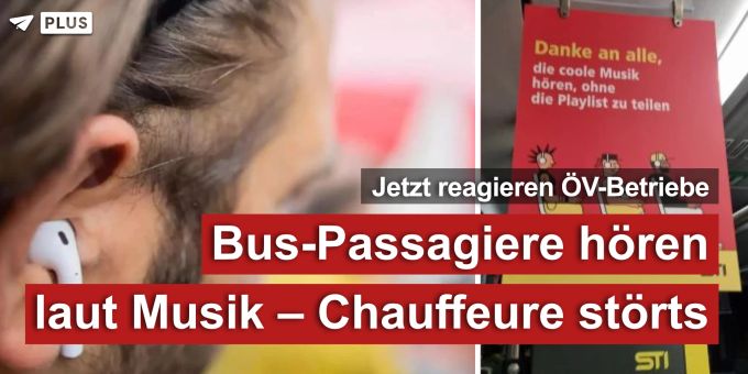 Betriebe reagieren - Buspassagiere hören laut Musik – Chauffeure störts