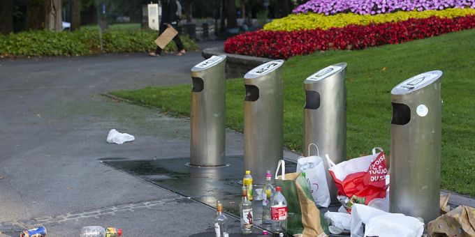 Die Littering-Situation hat sich 2023 in der Schweiz weiter entspannt. (Archivbild) Die Littering-Situation hat sich 2023 in der Schweiz weiter entspannt. (Archivbild)