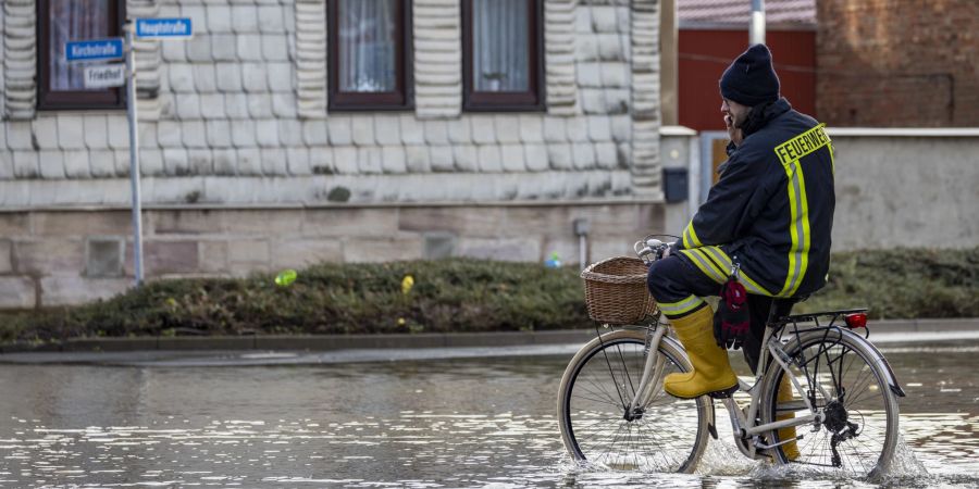 Hochwasser in Thüringen - Windehausen