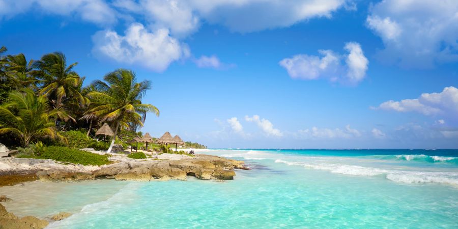 Karibikstrand von Tulum in Riviera Maya.