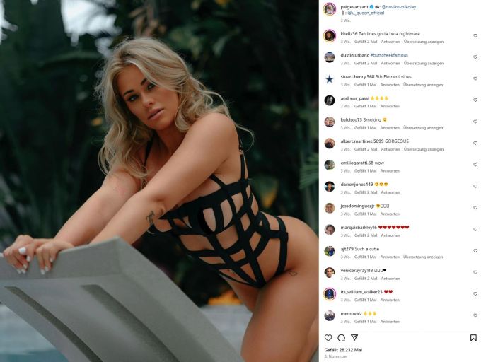 Paige VanZant war früher UFC-Kämpferin, jetzt ist sie OnlyFans-Model – an die Liebe zwischen Travis Kelce und Taylor Swift glaubt sie nicht. Paige VanZant Taylor Swift
