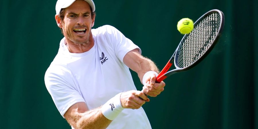 Aus gegen John Isner: Andy Murray in Aktion.