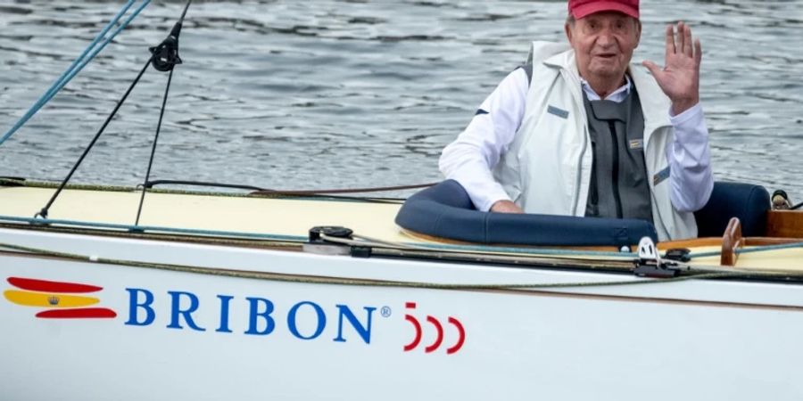 Juan Carlos mit seiner Sechs-Meter-Yacht «Bribon».