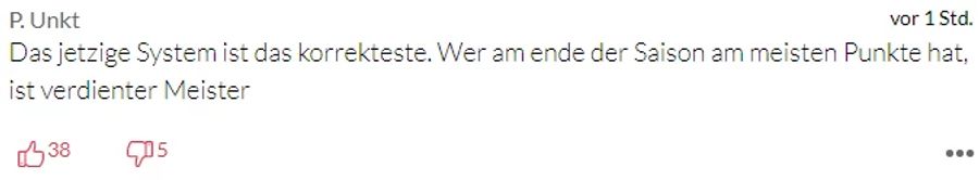 Auch andere Leser bevorzugen das bestehende System.