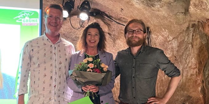 Nadja Bürgi teilt sich neu zusammen mit den bisherigen Amtsträgern Hannes Koch und Raoul Niederberger das Co-Präsidium der Grünen Luzern. Grüne Luzern
