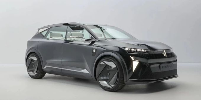 Der neue Renault Scénic könnte in dieser eckigen und kantigen Form ab 2024 auf die Strasse rollen - rein elektrisch. Renault Scénic