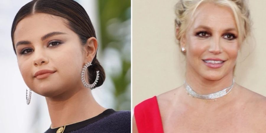 Selena Gomez (l.) habe Britney Spears «so glücklich» gemacht.