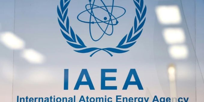 Das Logo der IAEA. IAEA