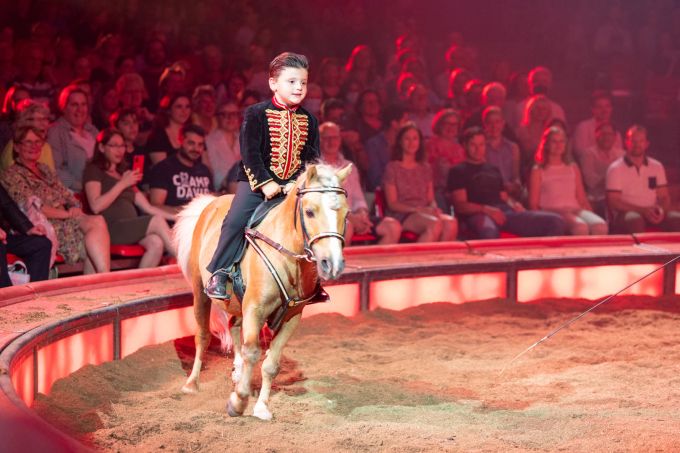 Der vierjährige Maycol jun. gab sein Debüt. Circus Kniw