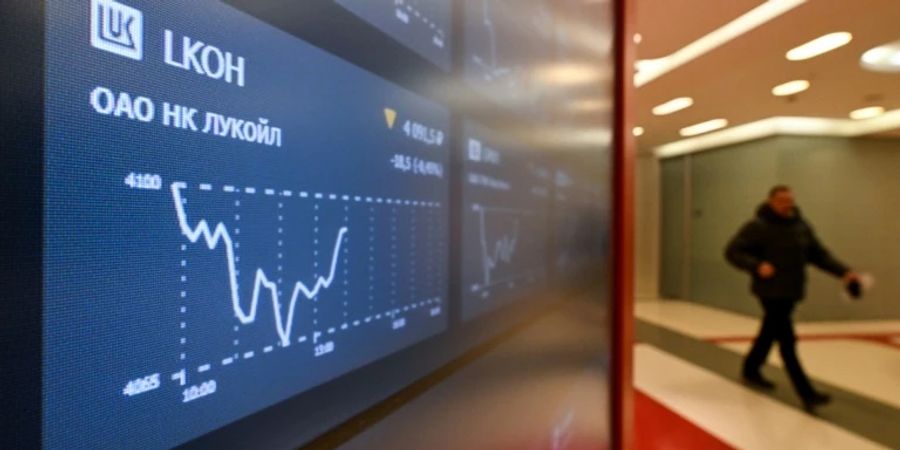 Aktienkursverlauf von russischem Ölkonzern Lukoil