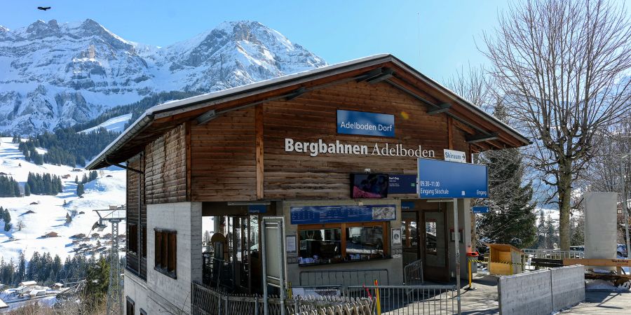 Station Adelboden Dorf der Bergbahnen Adelboden. - Region Frutigen-Adelboden