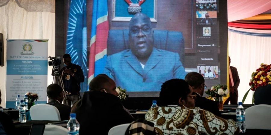 Videoschalte mit dem kongolesischen Präsidenten Tshisekedi