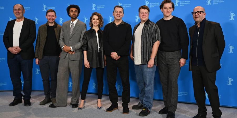 Filmcrew, Schauspieler und Produzenten von «Roter Himmel».