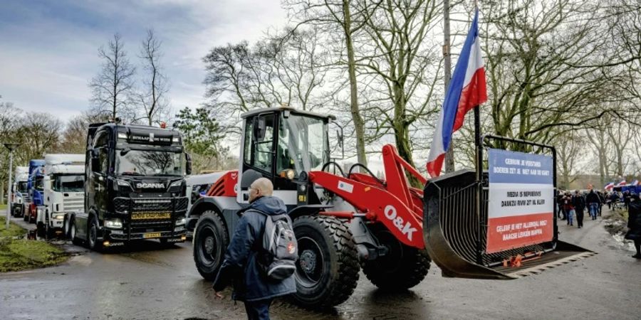Landwirte protestieren in Den Haag
