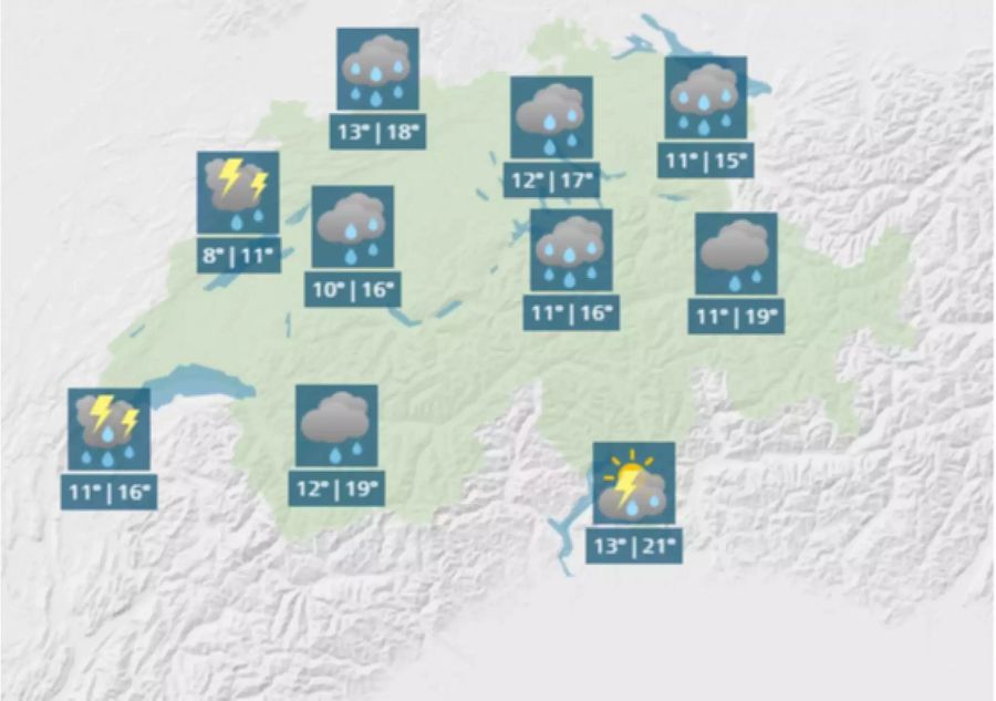 Pünktlich zur Auffahrt wird nass.