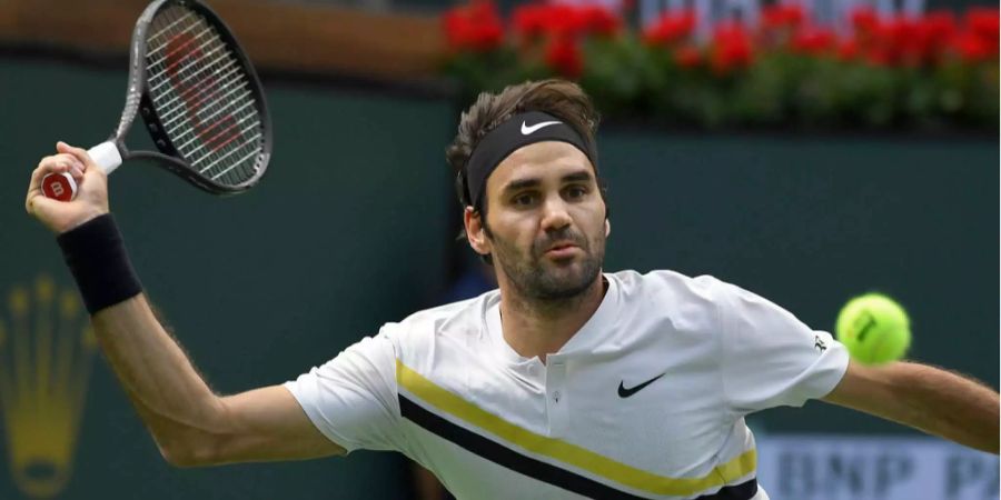 Roger Federer ist nach den Niederlagen der Frauen, die einzige Schweizer Vertretung in Miami.