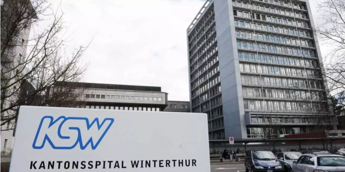 Das Gebäude des Kantonsspitals Winterthur. Das Gebäude des Kantonsspitals Winterthur.