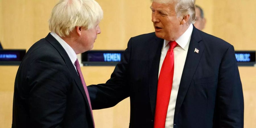 Die zwei verstehen sich: Johnson ist ein grosser Bewunderer Trumps.