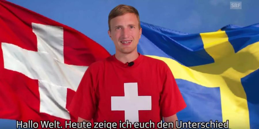 Schweiz vs. Schweden - Stefan Büsser landete mit seinem Video einen Hit.