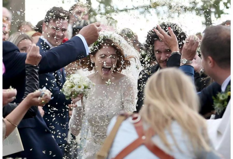 Megan gelangen an der Hochzeit von Kit Harington und Rose Leslie einzigartige Aufnahmen.